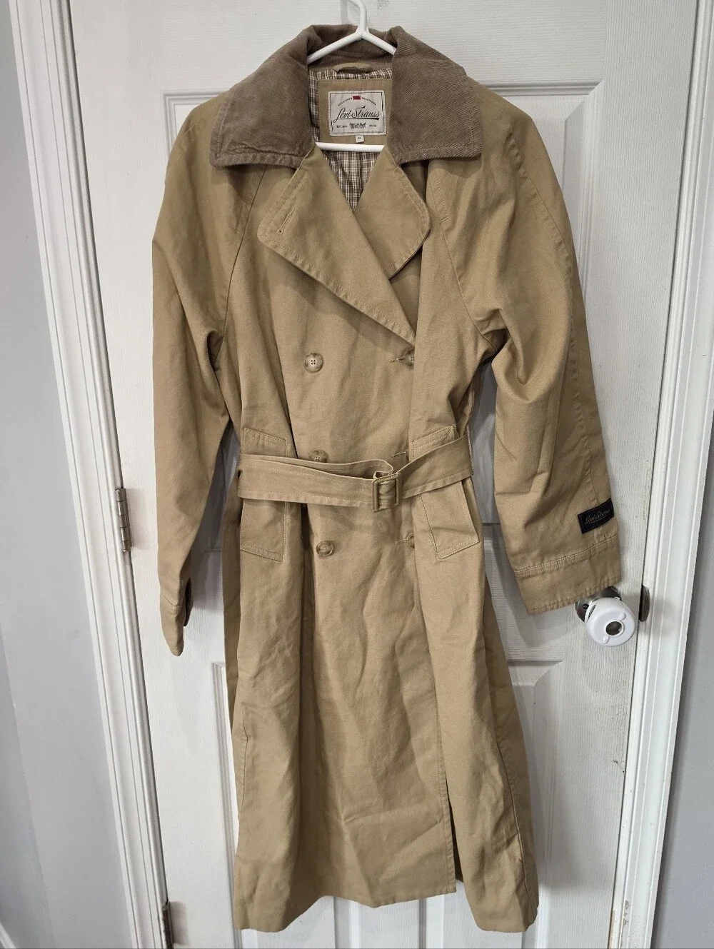 Levi Strauss & Co. Bree Classic Long Trench Coat Size Medium NWT